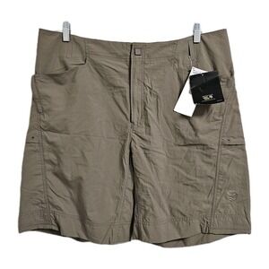 Mountain Hardwear Wildlands UPF 50 Shorts Mens XL Brown 9" Outdoor Hiking NWT